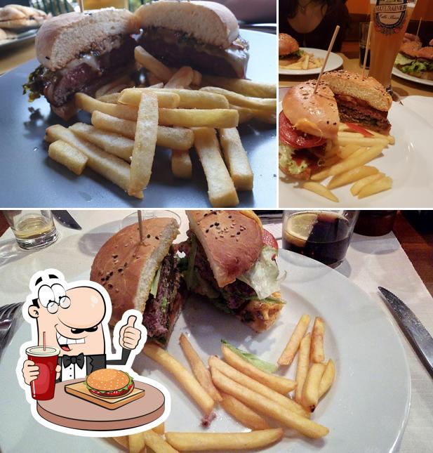 Prenez un hamburger à La Gasthaus Bistrot - Dal Pistis