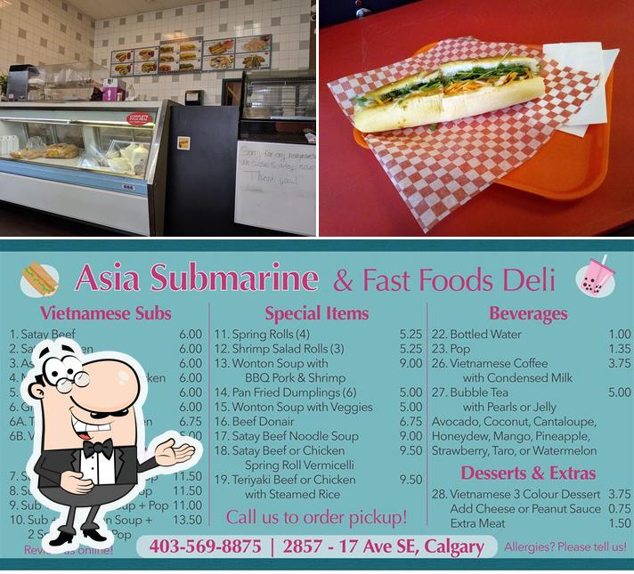 Asia Submarine & Fast Foods Deli, 2857 17 Ave SE in Calgary Restaurant reviews