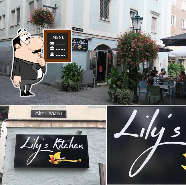 Lily's Kitchen se distingue por su pizarra y interior