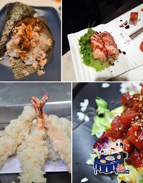 Gli ospiti di Kanji Centrale possono avere vari prodotti di cucina di mare