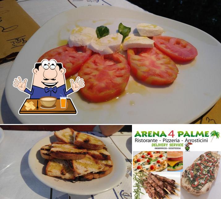 Nourriture à Arena 4 Palme Ristorante Pizzeria
