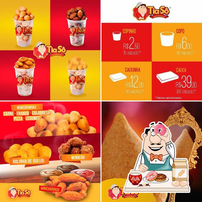 Tia Sô Mini Delícias serve uma seleção de pratos doces