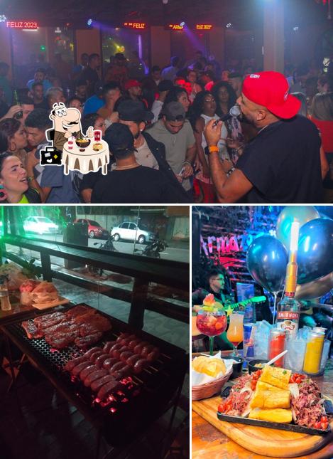 A ilustração da comida e casamento a Armazém 18 Bar & Balada