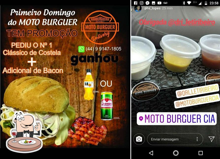 Comida em Moto Burguer Cia