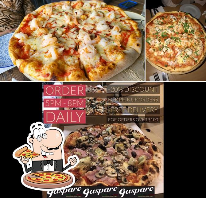 Get pizza at Gasparo Italian Restaurant & Events