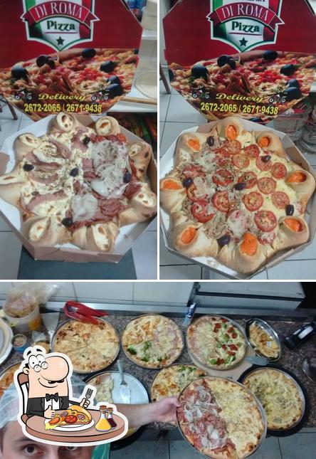 Peça diversos variedades de pizza