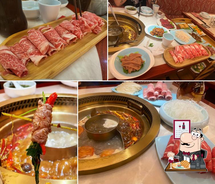 dezhuang hot pot serve pasti a base di carne