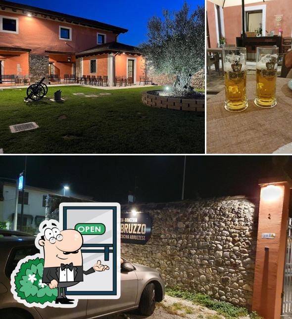 Questa è la immagine che raffigura la esterno e bevanda di Cuore D’Abruzzo Ristorante Pizzeria Braceria