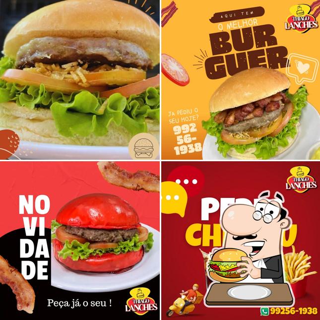 Hambúrguer em Thiago Lanches
