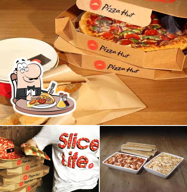 At Pizza Hut, you can order pizza