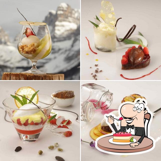 Bio Hotel Hermitage bietet eine Mehrzahl von Desserts 