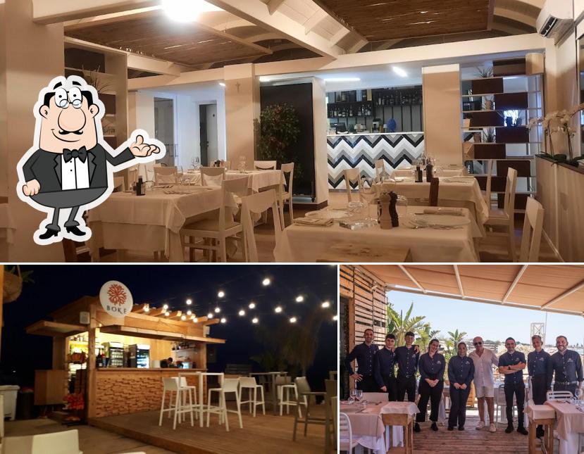 Gli interni di Corallo-cucina sul mare