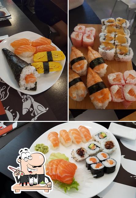 Scegli le diverse opzioni di sushi