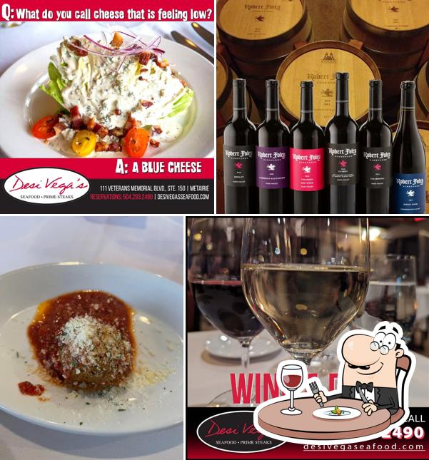 Desi Vega's Seafood and Prime Steaks in Metairie Restaurant menu and