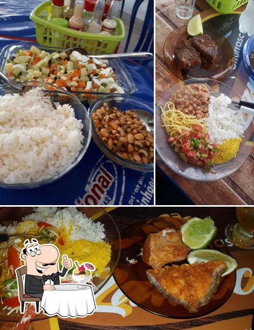 Churrasco do lameck serve uma variedade de sobremesas