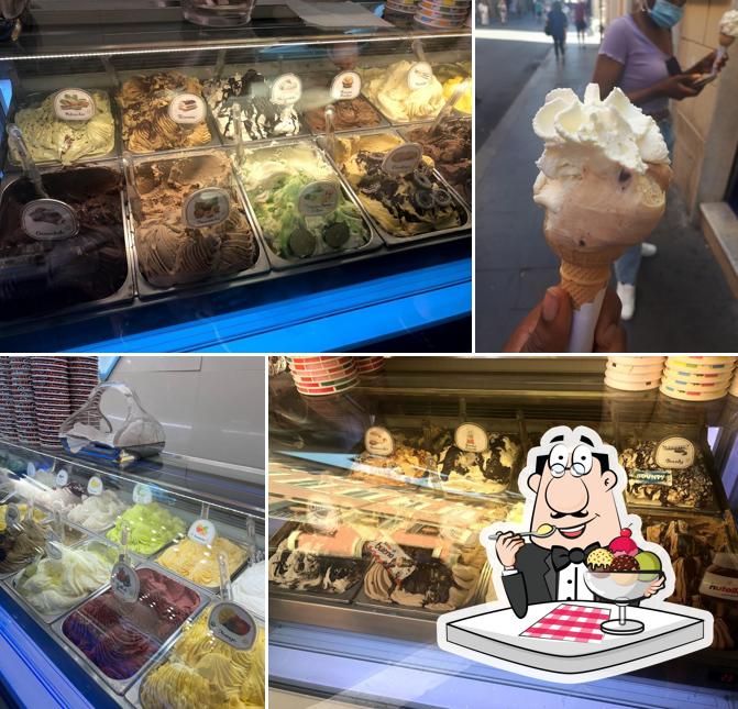 Gelateria propone un'ampia selezione di dolci