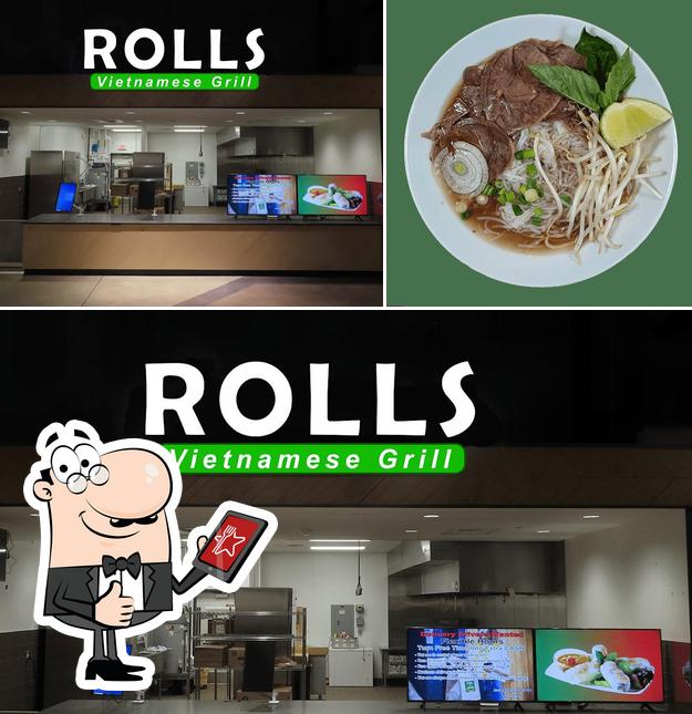 Look at this picture of Rolls Vietnamese Grill