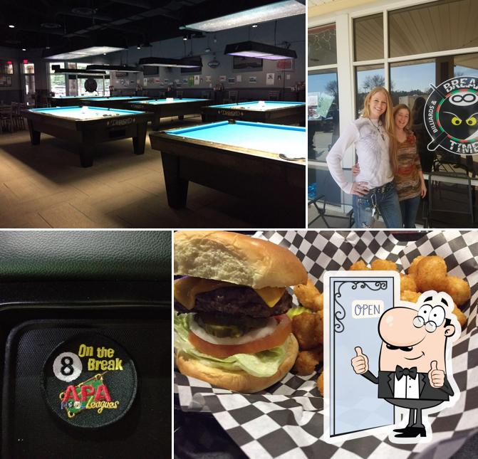 Break Time Billiards & Sports Bar in Cary Restaurant menu and reviews