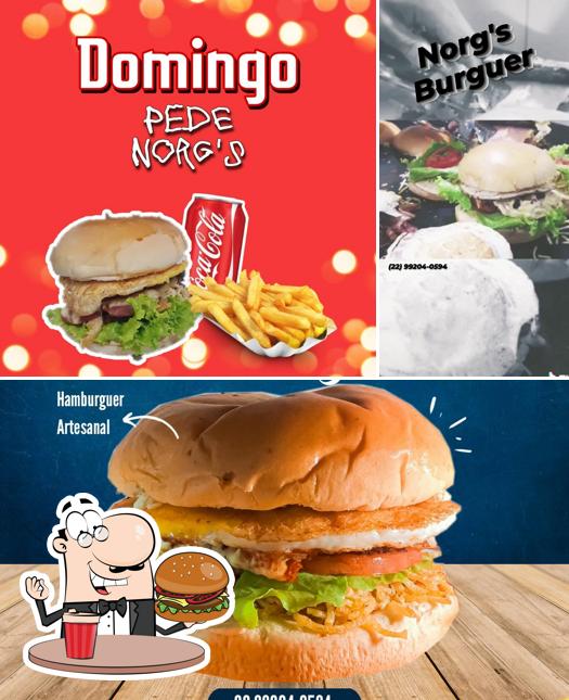 Consiga um hambúrguer no Norgs Burguer