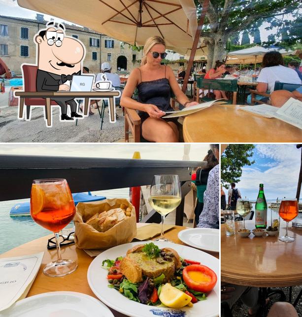 Gli interni di Taverna San Vigilio