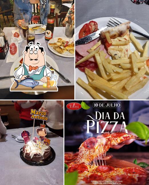 Salmão grelhado em Torre Pizzaria