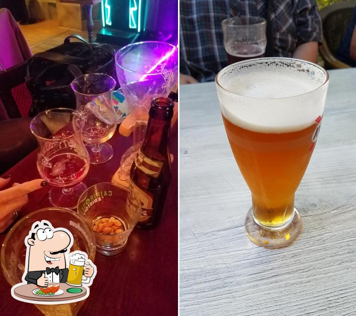 Vous pouvez prendre un verre de bière blonde ou brune