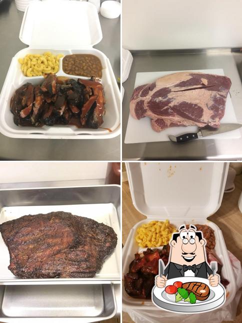 Pick meat dishes at Pigee's BBQ