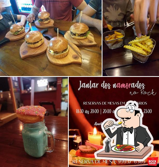 Comida em Rock Burger Hamburgueria artesanal