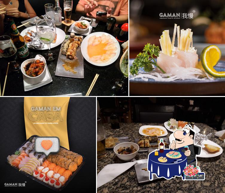 Sashimi em Gaman Japanese Food