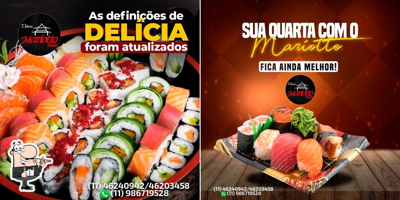 Presenteie-se com sushi no Mariotto Sushi