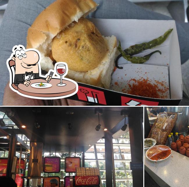 Take a look at the image displaying food and interior at Mumbai Se Vada Pav and Chai