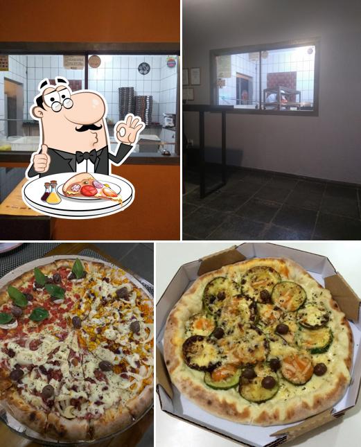 Escolha diferentes variedades de pizza