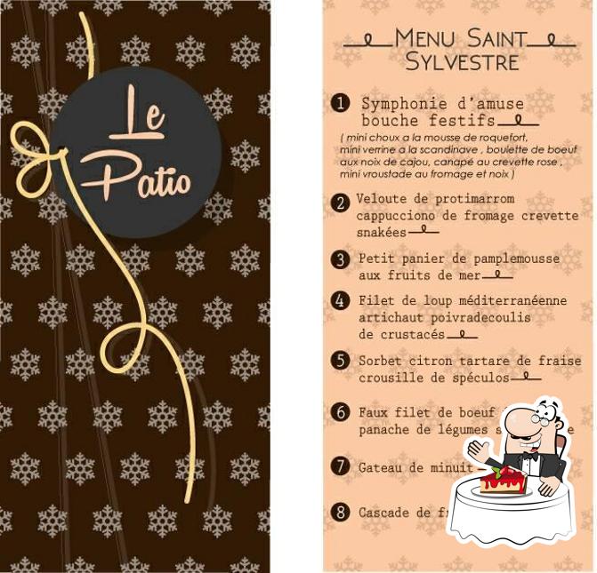 Le Patio Nabeul propose une sélection de desserts