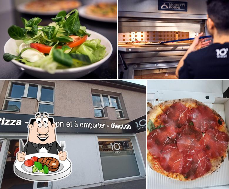 Prenditi i piatti di carne a dieci Pizza Morges