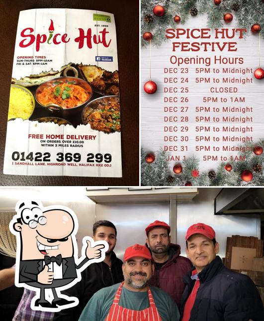 Comida rápida Highroad Well Spice Hut, Halifax, 1 Sandhall La Carta