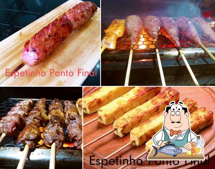 Salmão grelhado em Espetinho da Mãe Jô