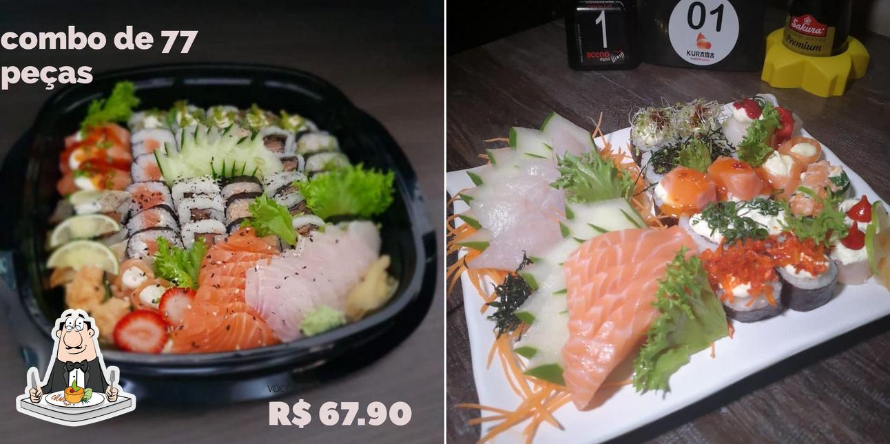 Comida em Kurama restaurante japonês