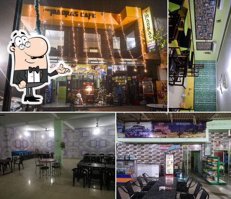 The interior of New Madras Cafe