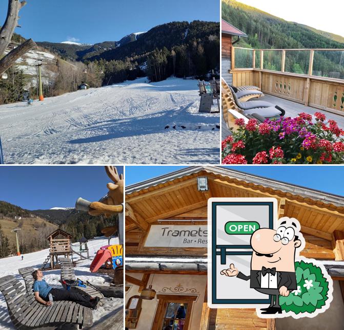 Puoi goderti l'aria fresca da seduto all'esterno di Restaurant- Pizzeria Ban Rutzner (Trametschhütte)