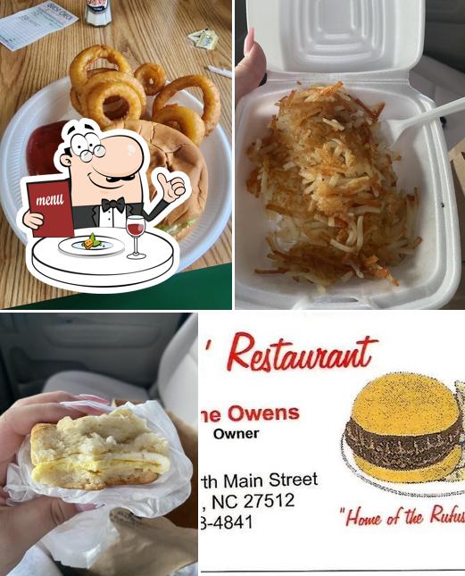 Rufus' Restaurant in Goldston Restaurant menu and reviews