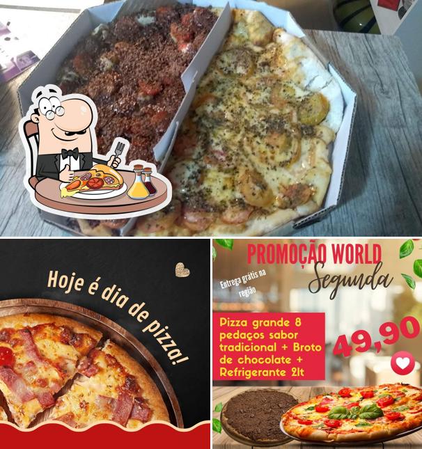 Escolha pizza no World Pizza