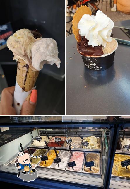 La immagine di cibo e interni da La Perla Nera - Laboratorio di Gelateria Artigianale