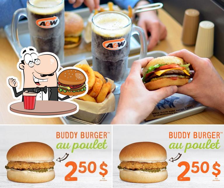 Prenez un hamburger à A&W Canada