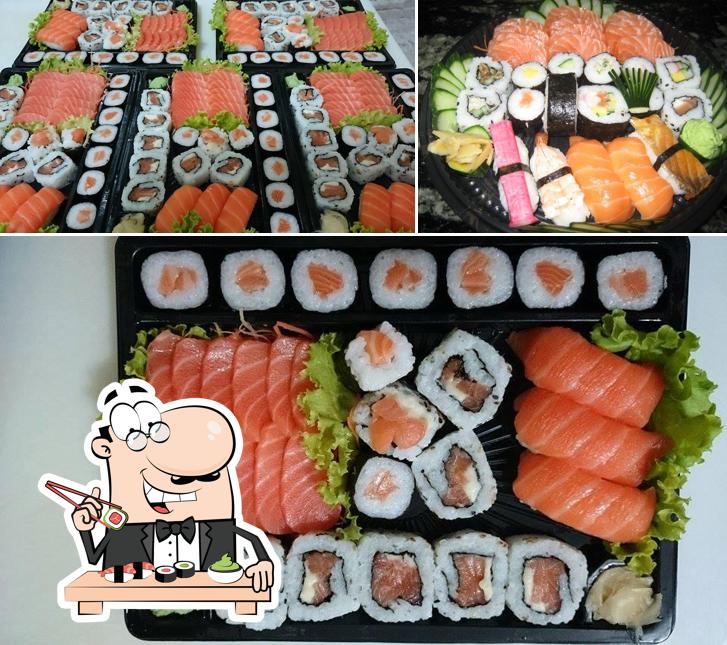 Presenteie-se com sushi no Fuzinaga Sushi