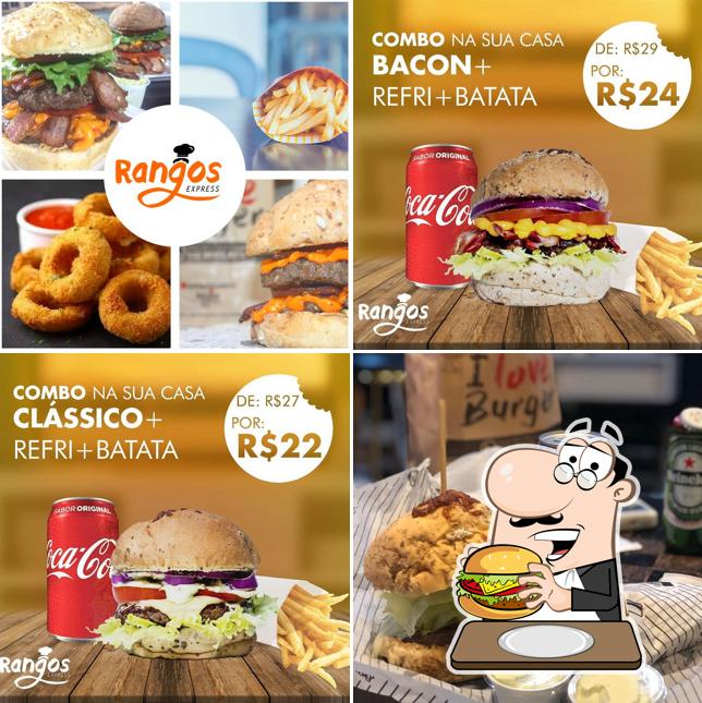 Experimente um hambúrguer no Rangos Express Biguaçu SC