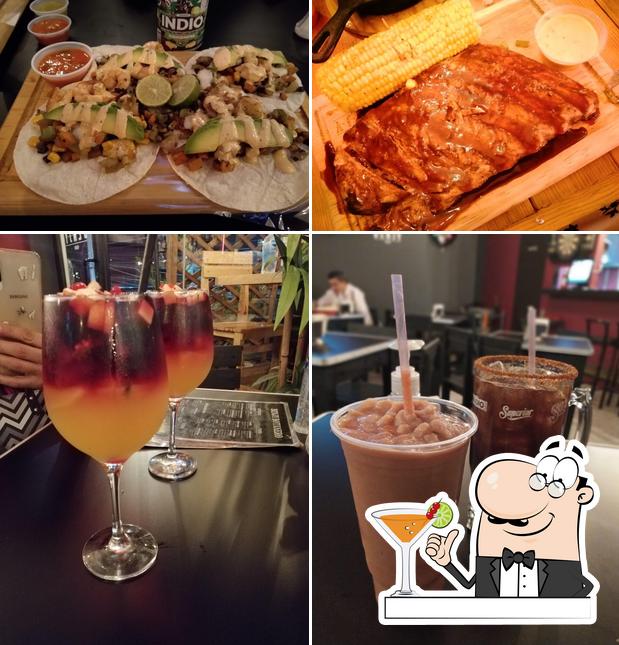 Check out the picture depicting drink and food at BENJY BOTANERO