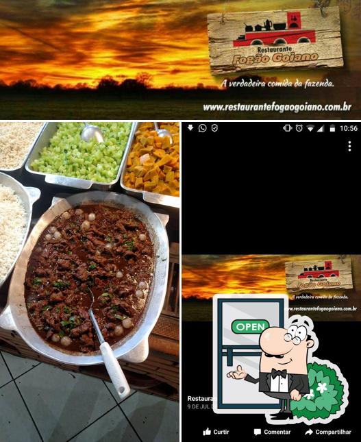 A imagem do Fogão Goiano’s exterior e comida