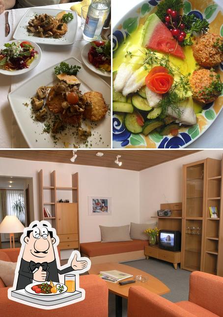 Jetez un coup d’oeil à la photo représentant la nourriture et intérieur concernant & Restaurant Sonne