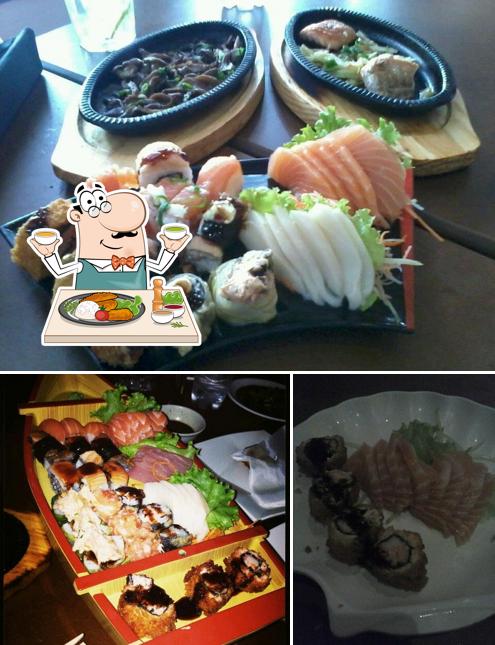 Comida em Hanada Restaurante Japonês