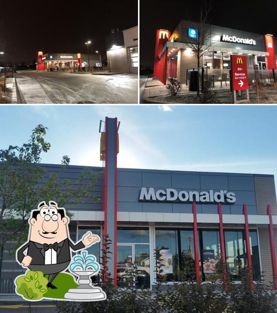 L'extérieur de McDonald's